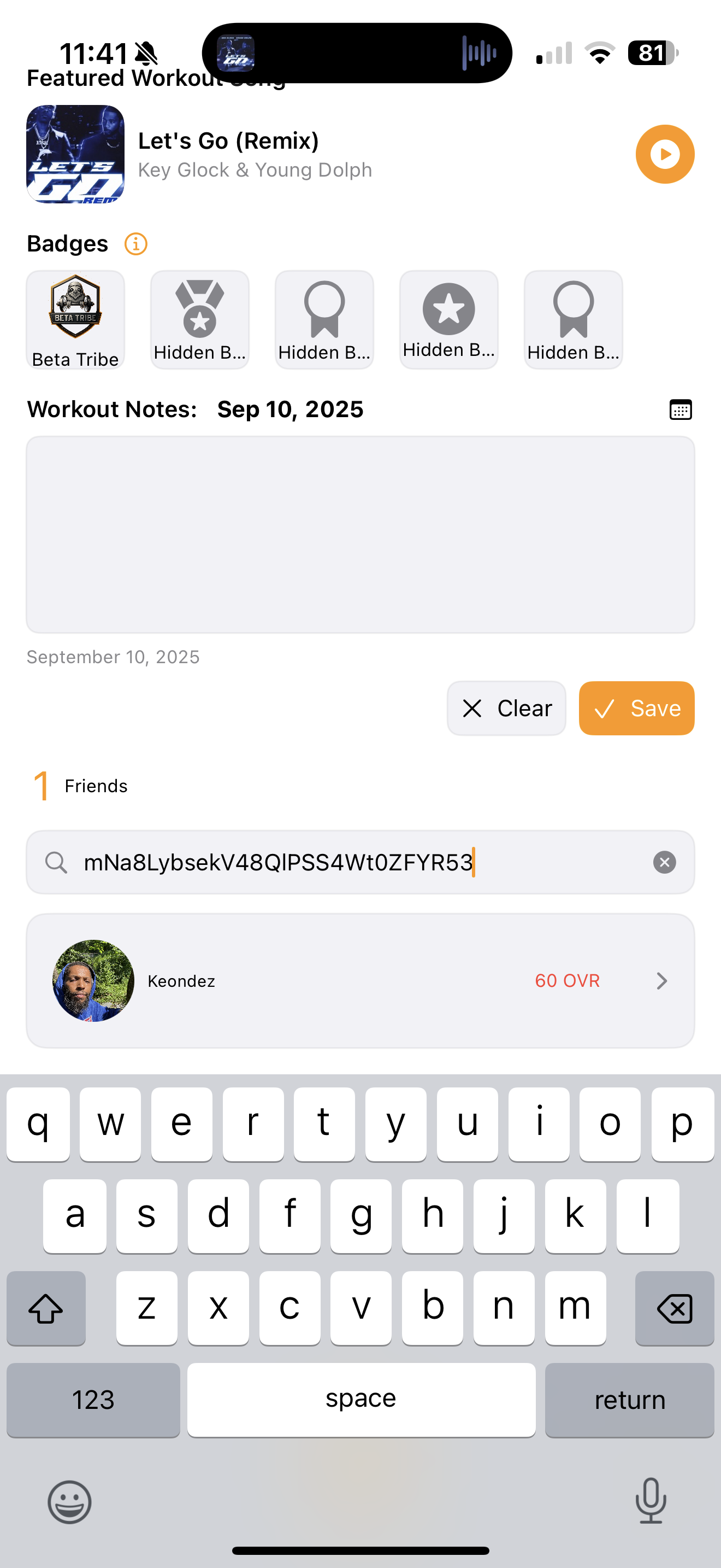 Experiences → Add Friend